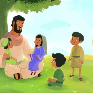 Teaching children Bible lessons with visual aids